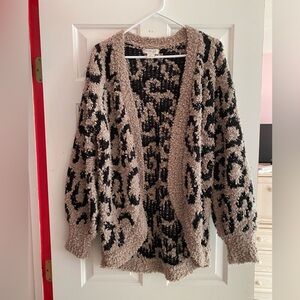 Rachel Zoe Leopard Cardigan - L